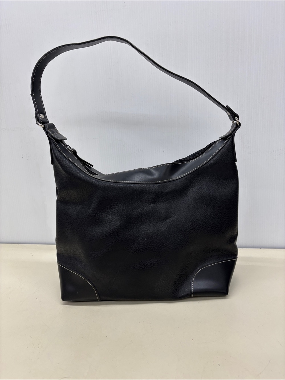 Nine West Black Leather Shoulder Bag